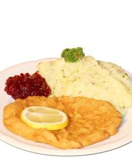 Hearty schnitzel