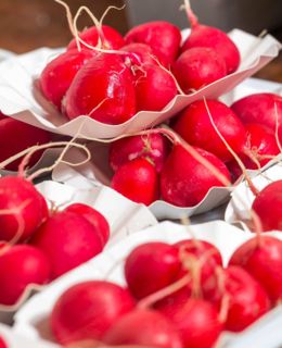 Crunchy radishes